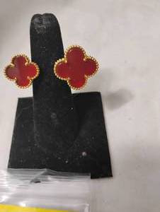 lot 35828 image: LvL 5 Replica - Gold  Red Van Cleef & Arpels Alhambra Ring.