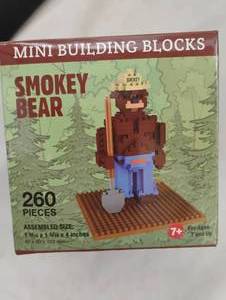 lot 35851 image: Mini Building Blocks - Smokey Bear.