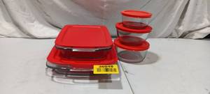 lot 36048 image: Set of Pyrex Dish Set w Lids