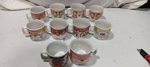 lot 36051 image: 10 Vintage Campbells Soup Coffee Cups