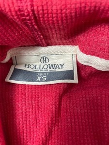 lot 35743 image: new-adult womens red holloway half button up pullover size xs
