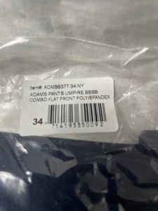 lot 35745 image: new-adult mens adams pantsslacks  navy blue size 34
