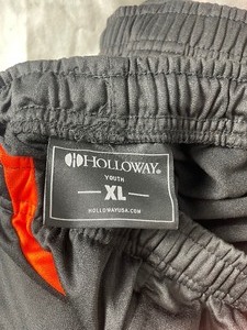 lot 35746 image: new-youth boy holloway xl black and orange polyester athletic pant