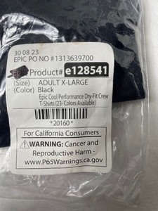 lot 35751 image: new-adult mens polyester navy blue athletic shirt size xl