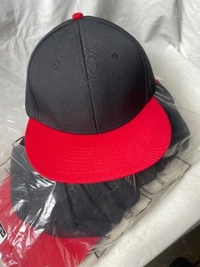 lot 35756 image: black and red combo ball cap sm 12 count in package