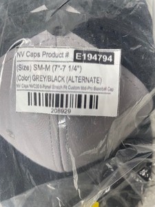 lot 35757 image: greyblue combo ball cap size sm - 12 Ct.