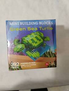 lot 35867 image: Mini Building Blocks - Green Sea Turtle.