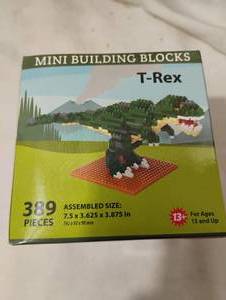 lot 35874 image: Mini Building Blocks - T-Rex.