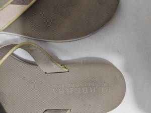 lot 35896 image: Burberry Womans Flip Flops - Size 6.