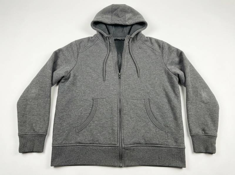 lot 4603 image: Fleece Lined Full Zip Sweatshirt Jacket Gray (L 42-44)