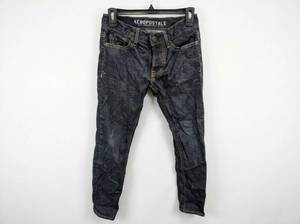 lot 602 image: Aeropostale Dark Wash Denim Jeans Size 2728 w Contrast Stitching