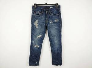 lot 603 image: Aeropostale Skinny Distressed Dark Wash Jeans Size 2728