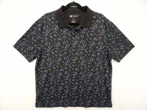 lot 632 image: Haggar Clothing Co. Mens Short Sleeve Polo Shirt XL Fish Print
