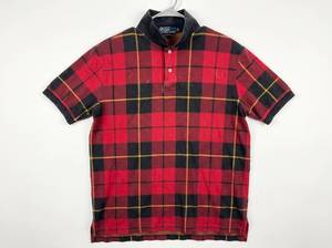 lot 637 image: Polo by Ralph Lauren Mens XL Short Sleeve Plaid Polo Shirt Made in USA