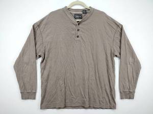 lot 641 image: Outdoor Exchange Mens Long Sleeve Henley Shirt Size XXL 100% Cotton