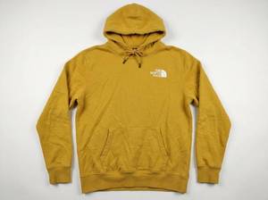 The North Face Men's Medium Mustard Yellow Pullover Hoodie w/ Back Box Logo