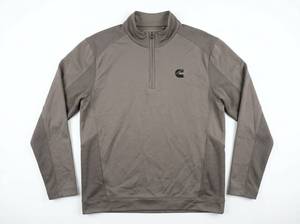 lot 682 image: Cutter & Buck CB DryTec Mens 14-Zip Pullover Size XXL Gray w Cummins Logo