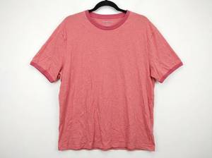 lot 695 image: Old Navy Mens XXL Pink Short Sleeve Ringer T-Shirt
