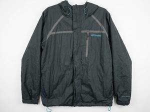 lot 703 image: Columbia Interchange Mens Hooded Jacket Size XXL Gray w Blue Accents