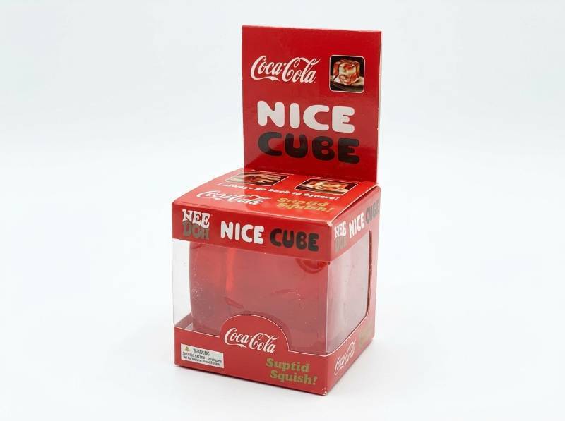 lot 118 image: Schylling NeeDoh Nice Cube Coca-Cola Squishy Cube Toy
