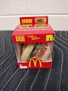 lot 153 image: NeeDoh McDonalds Big Mac Nice Cube Super Solid Squish Toy by Schylling
