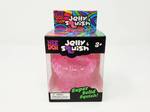 Nee Doh Jelly Squish Squeezy Stretchy Jellyfish Toy, Pink, Ages 3+