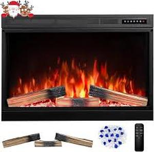 lot 5098 image: Classic Flame Electric Fireplace Insert 120V 1500W w Remote