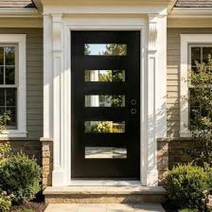 lot 5147 image: Premium Fiberglass Door Vinyl Frame 36in R Sill Brickmould 4-916in