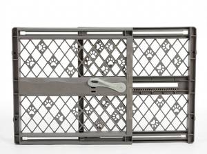 lot 8060 image: North States Portable Pet Gate 26-40 In Wide Pressure Mount 23 In Tall 8874