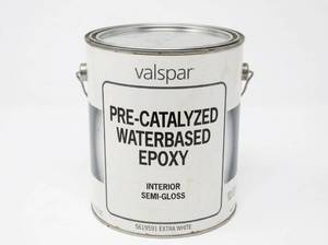 lot 8078 image: Valspar Pre-Catalyzed Waterbased Epoxy Interior Semi-Gloss Extra White - 2