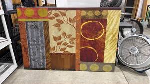 lot 253 image: Kirklands canvas wall decor 39 x 59 in