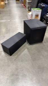 lot 502 image: Klipsch subwoofer and speaker