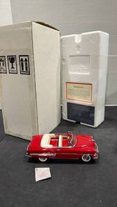 lot 1022 image: 1954 Chevrolet Bel Aire Convertible red  scale model car with box