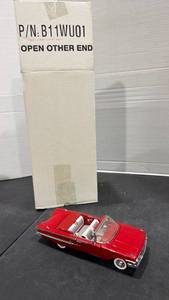 lot 1025 image: 1960 Chevrolet Impala Convertible red  scale model car with box