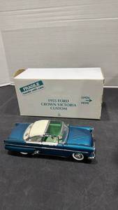 lot 1033 image: 1955 Ford Crown Victoria Custom teal  scale model car with box