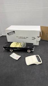 lot 1051 image: 1957 Chrysler 300C convertible black scale model die cast car with box