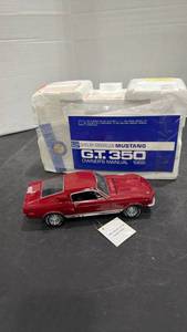 lot 1057 image: 1968 Shelby Mustang GT 500 red scale model die cast car with styrofoam