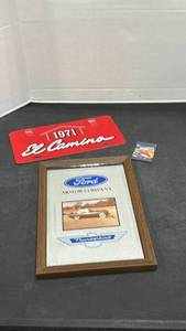 lot 1063 image: Ford Thunderbird mirror photo frame and more