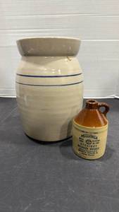 lot 2025 image: McCormick jug and crock