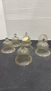 lot 2033 image: Glass garden cloche domes