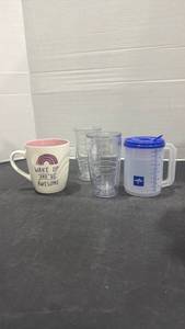 lot 2053 image: Large coffee cup with plastic cups