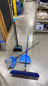 lot 2530 image: Blue brooms