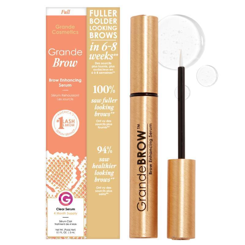 lot 47468 image: Grande Cosmetics GrandeBROW Brow Enhancing Serum, 3mL, 4-Month Supply - Retail $70