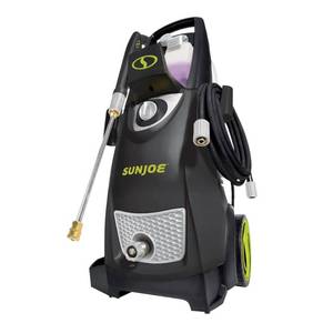 lot 18835 image: Sun Joe Electric Pressure Washer 2030 PSI 1.2 GPM 120V with Soap Tanks - Retail $169