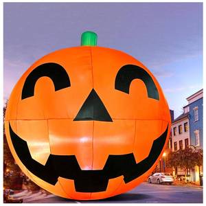 lot 47686 image: Giant 11.2Ft Halloween Inflatables Pumpkin Decorations, Extra Large Halloween Blow Up Yard Decorations with Built-in LED Lights for Indoor Outdoor Halloween Party Garden Holiday Decor��Commercial Use - Retail $90