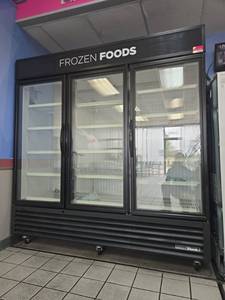 lot 5446 image: True 3-Door Glass Door Freezer Merchandiser  Model GDM-72F-HCTSL01
