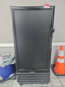 lot 5447 image: Imbera Single Door Upright Merchandiser Refrigerator on Casters  Model VR10