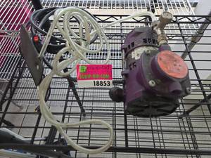 lot 18553 image: EcoPac Model 80-2DP Air Compressor 115V 60Hz 2.3A w Tubing & Foot Switch