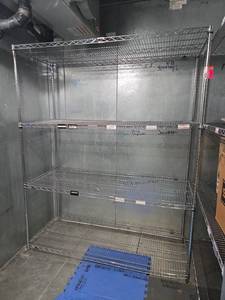 lot 18800 image: Metro 4-Tier Chrome Wire Shelving Unit