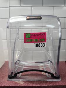 lot 18833 image: Blendtec Clear Polycarbonate Blender Sound Enclosure Cover with Base Plate